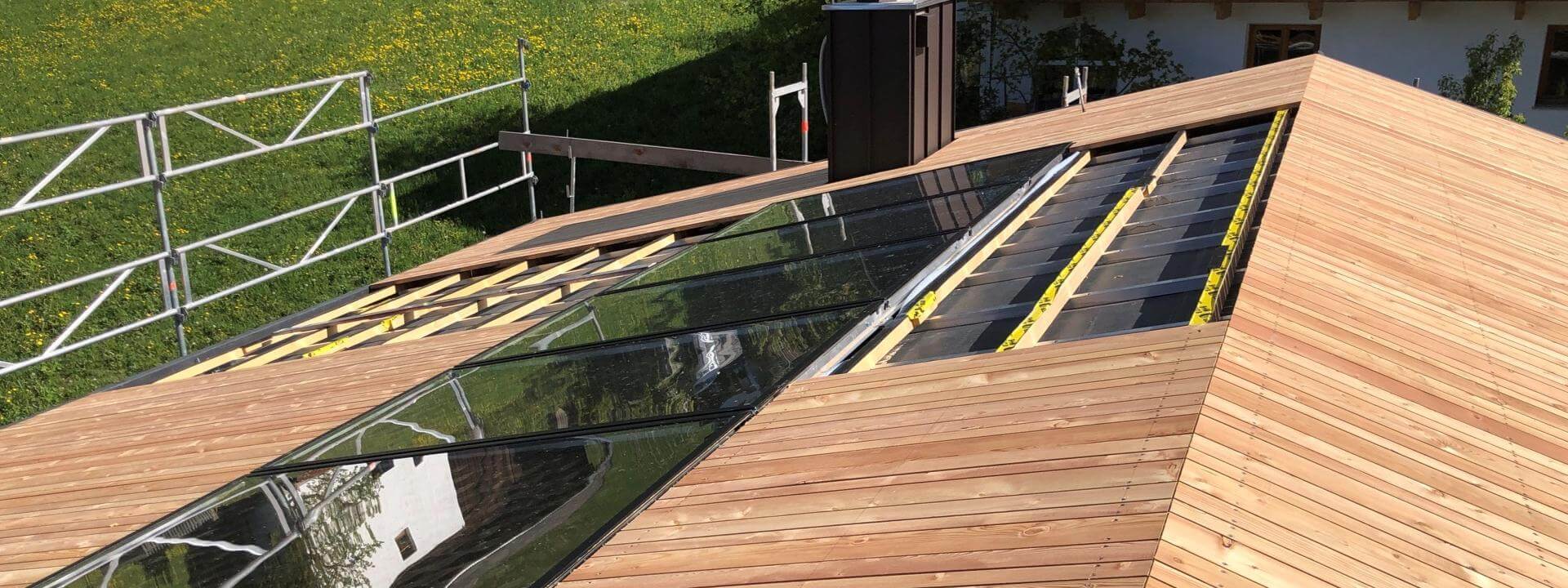 Una copertura in legno dal cuore in EPDM