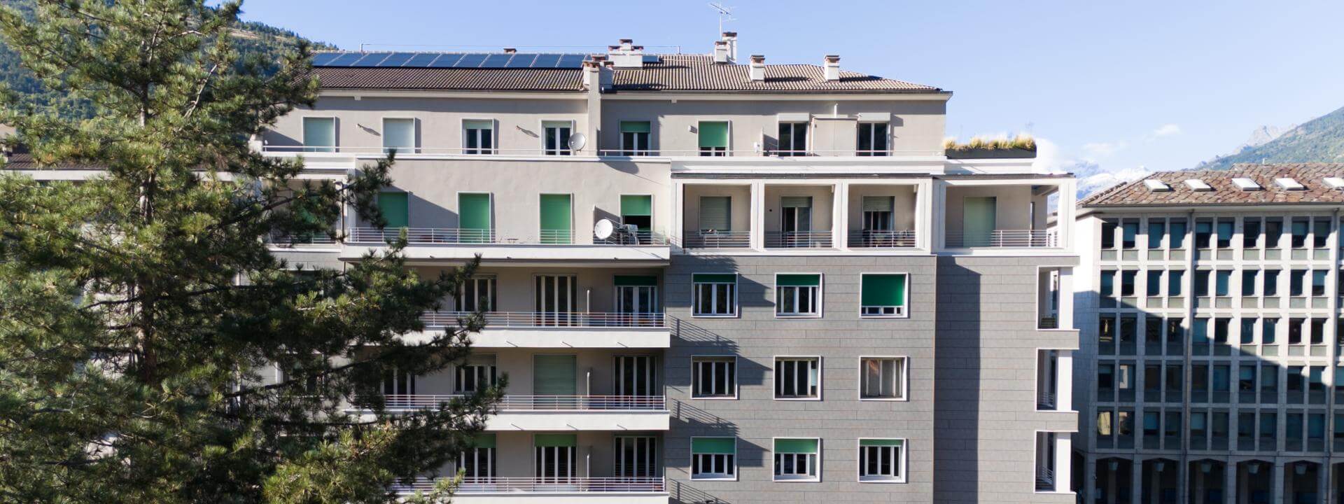 Facciata in HPL per la riqualificazione del Condominio Augusta Praetoria ad Aosta